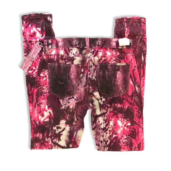NEW Hudson Nico Pink Galaxy Super Skinny Corduroy Pants 25 - Picture 3 of 10